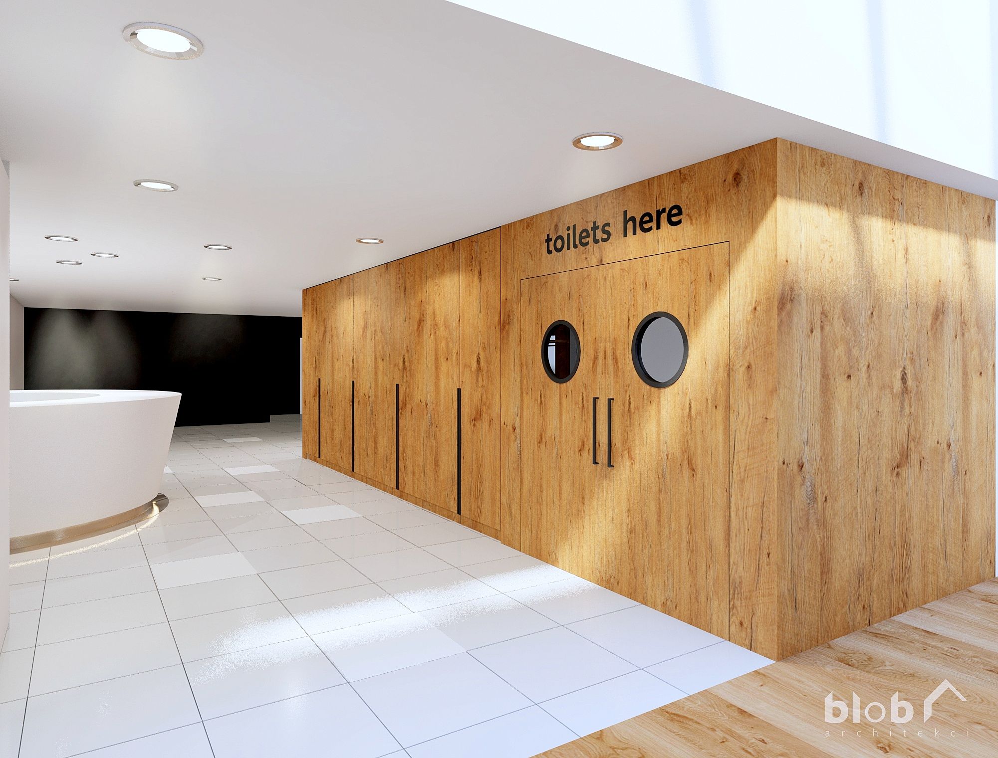 blob architekci NKCB biura w Katowicach Unilever 01 toalety